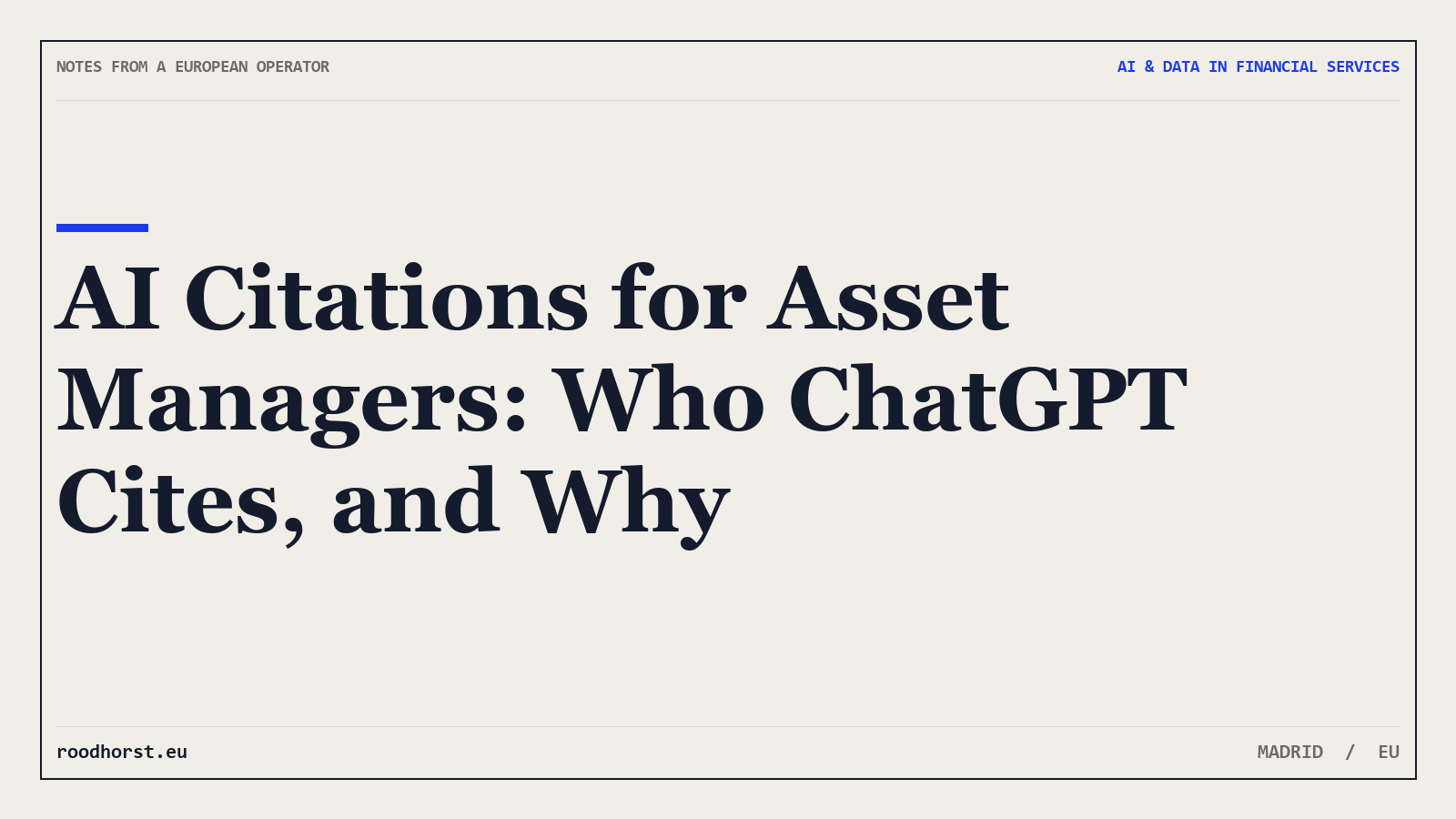 AI Citations for Asset Managers: Who ChatGPT Cites, and Why